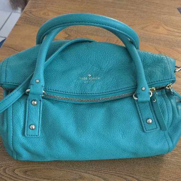 kate spade Handbags - Kate Spade Blue Satchel with Structured Design